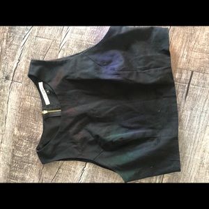 Black crop top